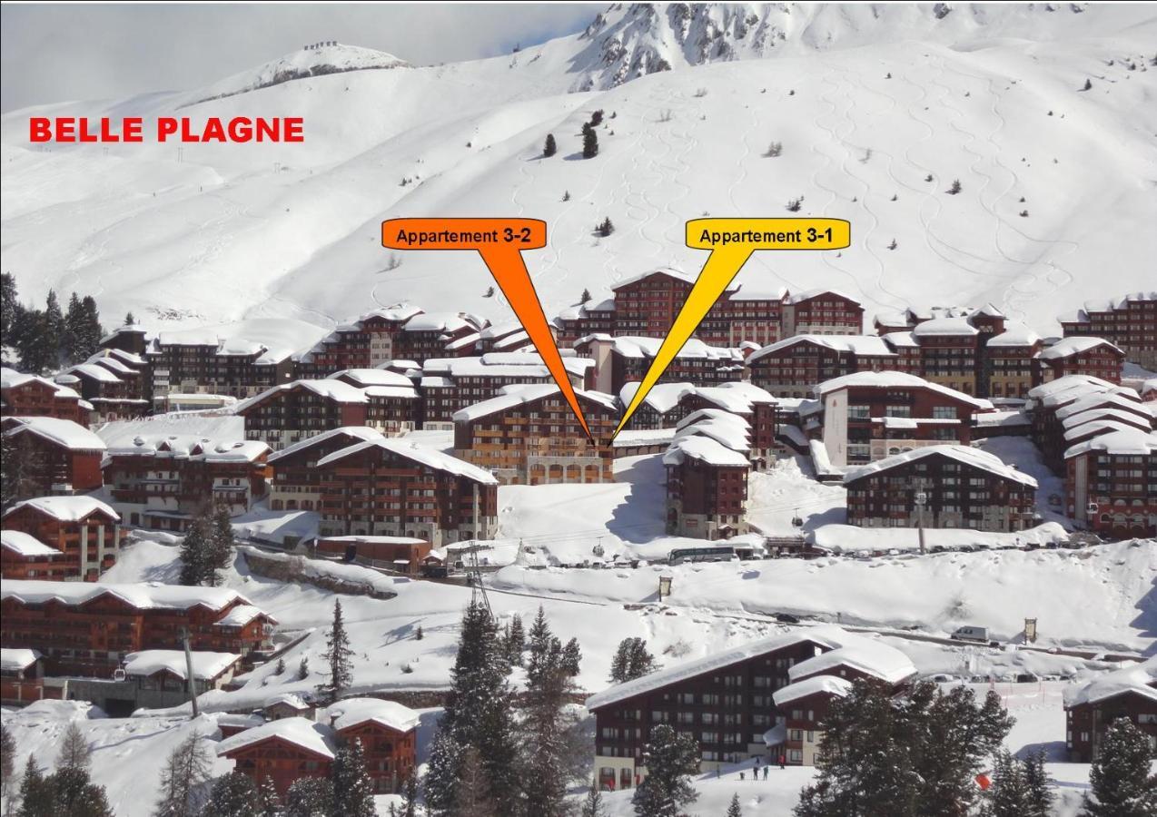 Belle Plagne 1 Appart 6 Pers Du Dimanche Au Dimanche Ski Au Pieds Ла-Плань Экстерьер фото